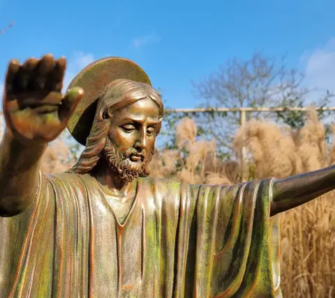 Zeer mooi sculptuur van Jezus - 77 cm - Polystone