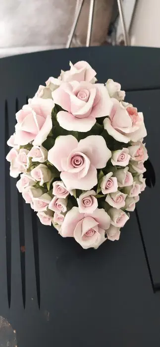 Capodimonte - Boeket rozen - Porselein