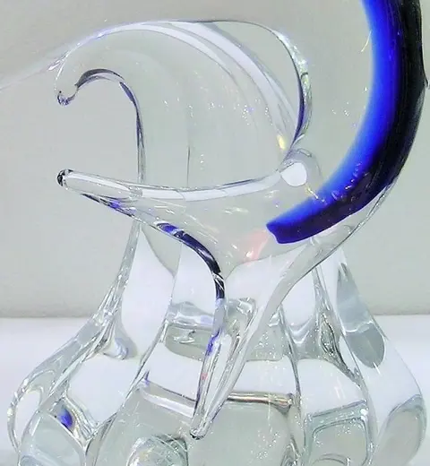 Paolo Rubelli - Rubelli Vetri d'Arte - Blauwe Marlijn Vis (31cm) - Glas