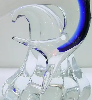 Paolo Rubelli - Rubelli Vetri d'Arte - Blauwe Marlijn Vis (31cm) - Glas