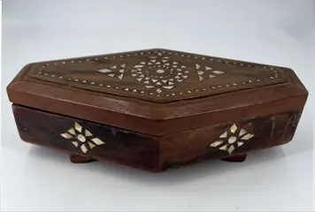 Artisanal - Doos (1) - Hout, Rozenhout, Parelmoer