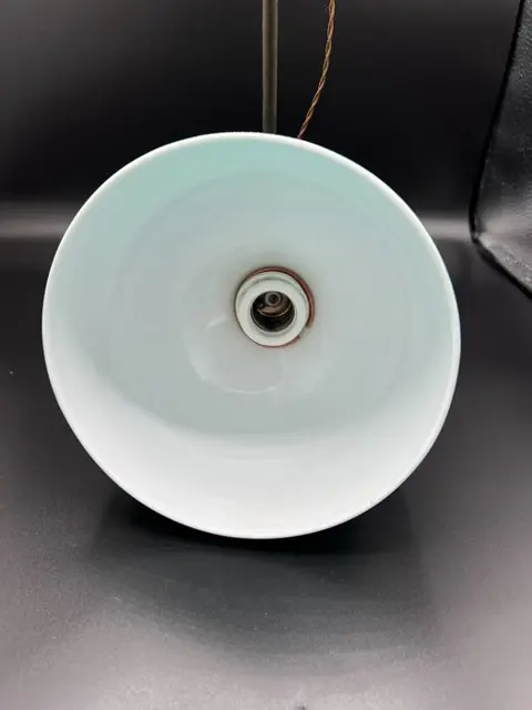 ATELIER. USINE. INDUSTRIE. Cuivre, Faience, émail verte - Hanglamp (1) - Koper, aardewerk, email