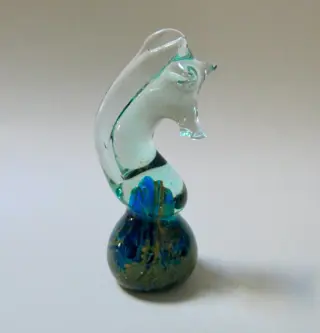 Michael Harris - Mdina - Presse-papiers: "Sea-Horse" en "Round" + "Aladdin's Lamp" (3) - Glas