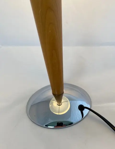 Ikea - Tafellamp - Glas, Hout (Beuken), Metaal