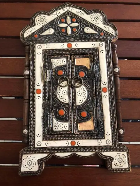 Handgemaakte wandspiegel - Hout