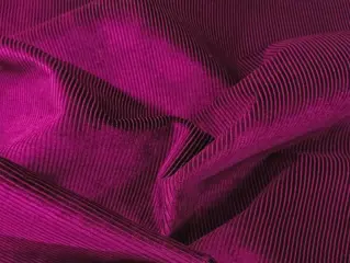 Kostbaar Fijn Geribbeld Iriserend Zijdefluweel - 340 x 140 cm - Fluweel, Zijde - 21e eeuw