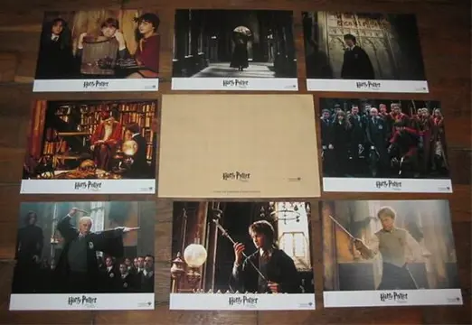 HARRY POTTER and THE CHAMBER of SECRETS lobbycard set.
