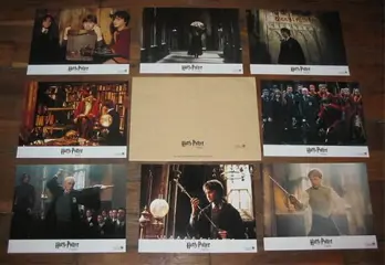 HARRY POTTER and THE CHAMBER of SECRETS lobbycard set.