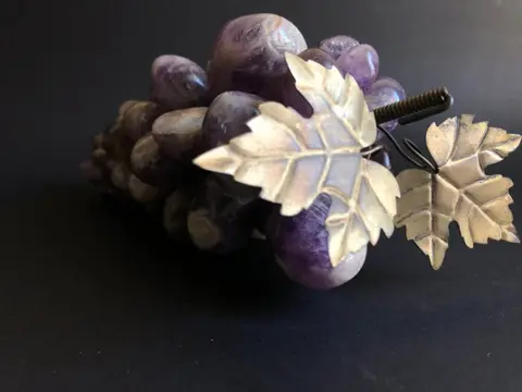 Grote Druiventros in Amethist Kwarts - gewicht 1 kg - Amethist, paarse kwarts