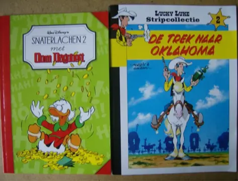 Oom dagobert en lucky luke adv. 1202