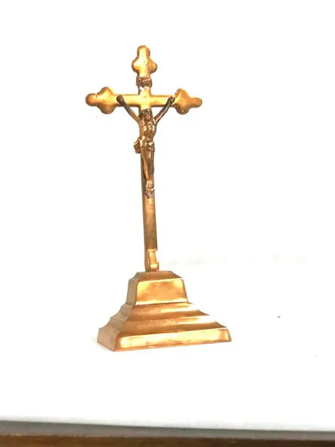 J.M.P.C. - Prachtige zeldzame antieke crucifix - Zamak