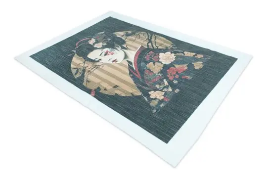 0,77 x 0,54 meter!!! Prachtig wandtapijt in oosterse kunst zonder rand met een vintage effect - ander - 21e eeuw