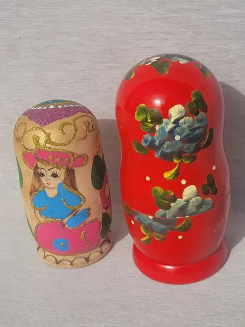 Matroesjka (10) - hout/handbeschilderd