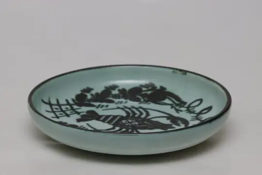 Géza Gorka (1894-1971) - Wandbord met kankerdecor - Keramiek
