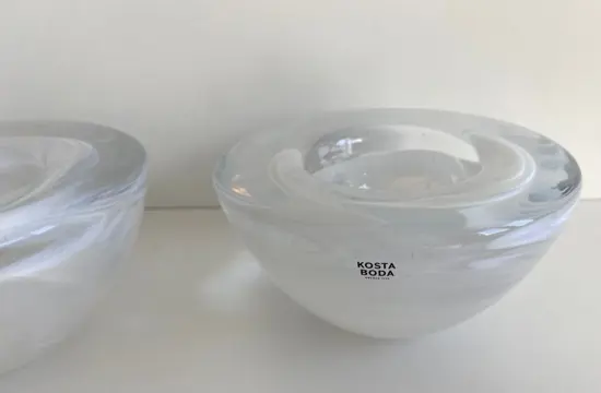 Anna Ehrner - Kosta Boda - Waxinelichthouders "Atoll" (2) - Glas