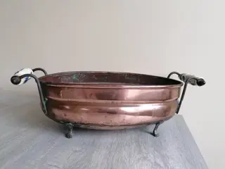 Koperen plantenbakken cachepot (3) - Koper, Porselein