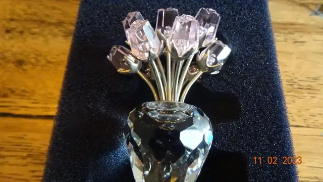 Gabriele Stamey - Swarovski - Dozen Pink Roses - 628343 - Boxed (1) - Kristal