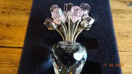 Gabriele Stamey - Swarovski - Dozen Pink Roses - 628343 - Boxed (1) - Kristal