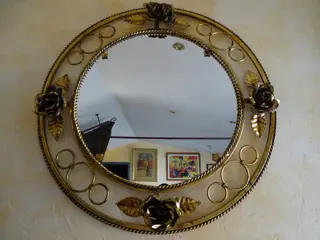 ronde spiegel (1) - IJzer (gegoten/gesmeed)