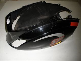 Motorscherm achterframekap zip-2000 zwart sp 2eh