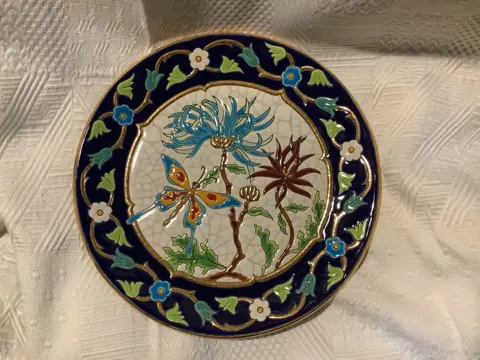 Atelier émaux d’art de Longwy - Paar borden (2) - emaille