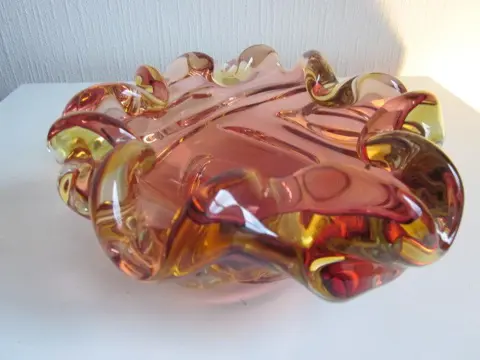 Murano schaal/asbak - Kristal