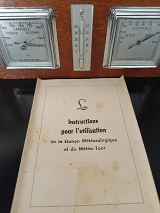 Lufft - Barometer (1) - Glas, Hout, Metaal