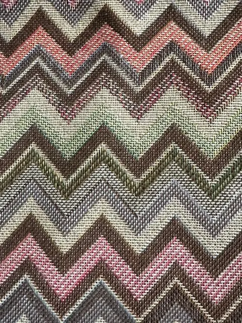 2 x 266 x 141 cm - zigzag damaststof pastel turquoise - Katoen - 21e eeuw