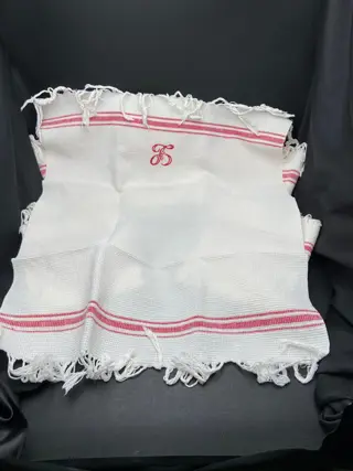 Honingraat handdoeken - 54 x 66 cm (6) - Katoen - Eerste helft 20e eeuw