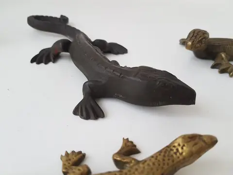 5 Schoorsteen Salamanders - Messing