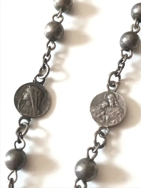 Art deco rozenkrans (2) - zilveren opaal