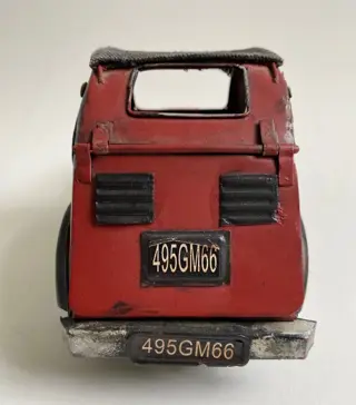 Jayland - decoratieve miniatuur Eend, Citroën 2CV. - diverse materialen