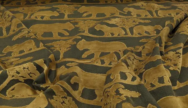 Panter zwaar fluweel gesneden door Luxury Living Group - 425 x 140 cm - PES-katoen - 21e eeuw