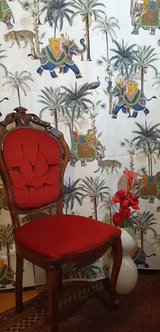 Exclusieve Indiase stof - Olifanten - 300x280cm - Katoen - 21e eeuw