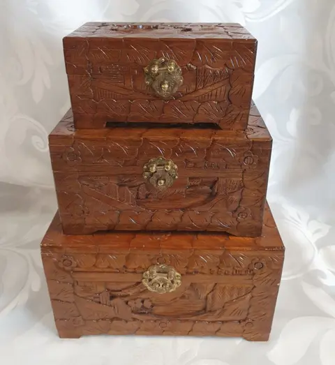 Houten kistjes (3) - Hout