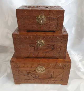 Houten kistjes (3) - Hout