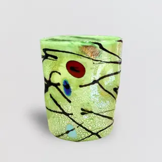 Filippo Maso - Murano - Drankset, "Homage to Miró" gekleurde likeurglazen (8) - Glas