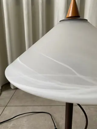 L.L. - Tafellamp - Glas, Hout