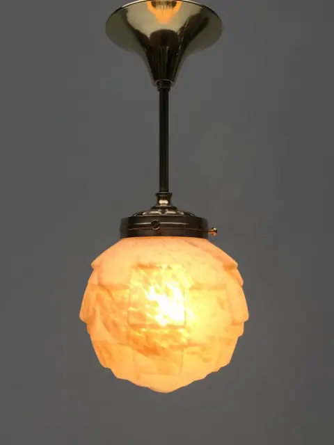 Hanglamp, Plafondlamp - Glas, Messing