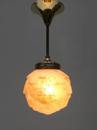 Hanglamp, Plafondlamp - Glas, Messing