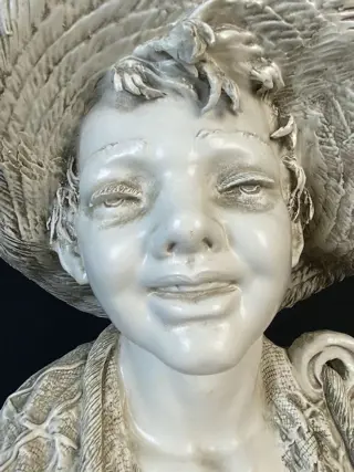 Carlo Mollica - Capodimonte - Groot jongensbeeld - Keramiek