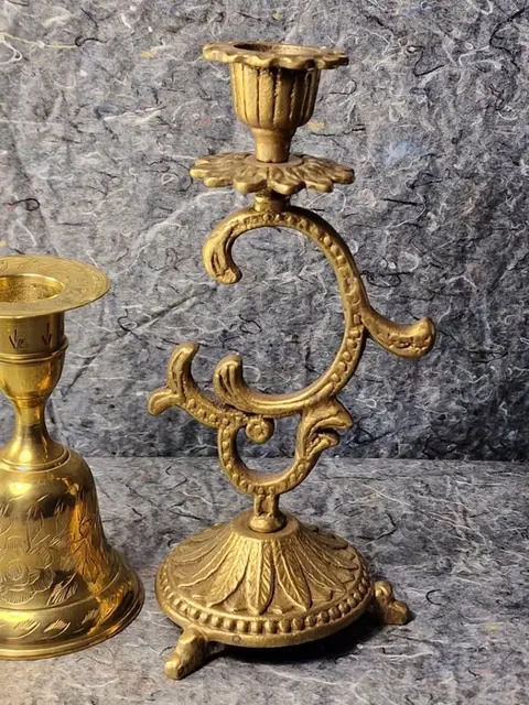 Kandelaar (3) - Messing