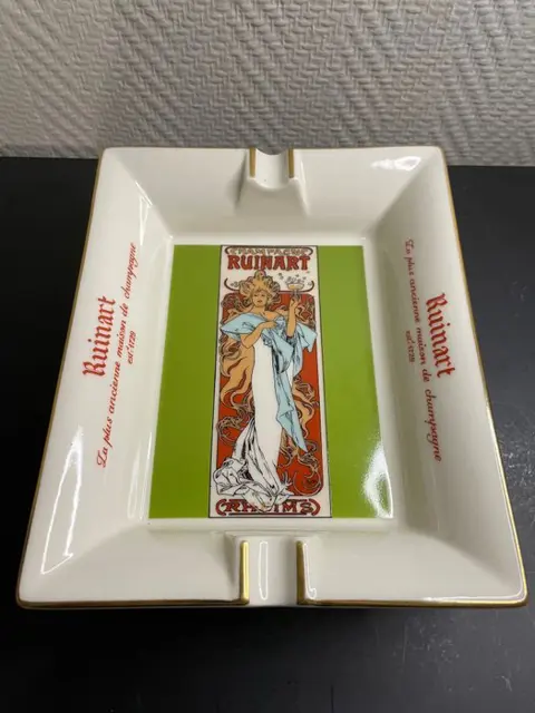 Champagne Ruinart - Asbak of lege zak - Porselein