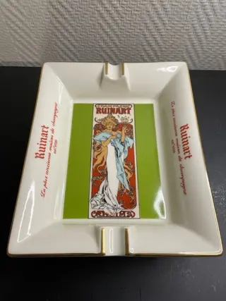 Champagne Ruinart - Asbak of lege zak - Porselein