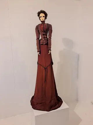 franse boudoir pop/ sofa doll - textiel.staal