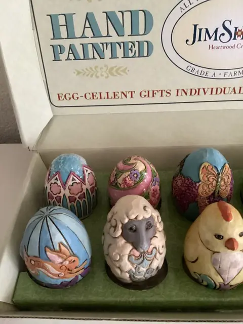 Jim Shore - Een doos met 12 Paaseieren van Jim Shore (13) - Polystone