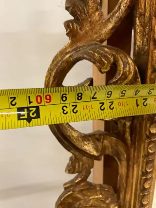 Wandspiegel (1) - Glas, goudkleurig