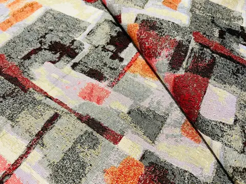 5,00 x 1,40 meter!!! Elegante veelkleurige gobelin stof (1) - Hars/polyester, Katoen - 21e eeuw