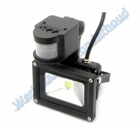 Led bouwlamp 10W 700Lm met sensor natuurlijk wit