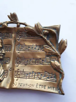 H. Delhez - Vide poche - Romantisch - Brons (verguld/verzilverd/gepatineerd/koud geschilderd)